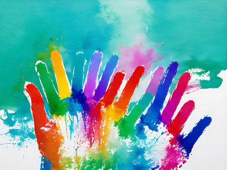 Abstract watercolor background. The texture of colored watercolor paint on the backgroundの写真素材