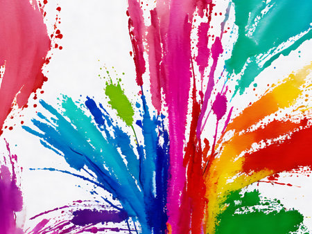 Abstract watercolor background. The texture of colored watercolor paint on the backgroundの写真素材