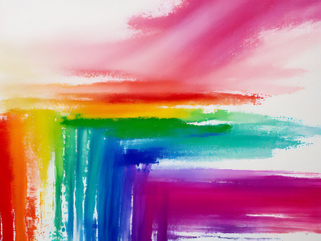 Abstract watercolor background. The texture of colored watercolor paint on the backgroundの写真素材