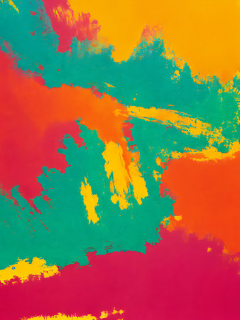 Abstract watercolor background with colorful spots. Hand-drawn illustration.
