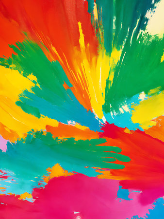 Abstract watercolor background with colorful spots. Hand-drawn illustration.