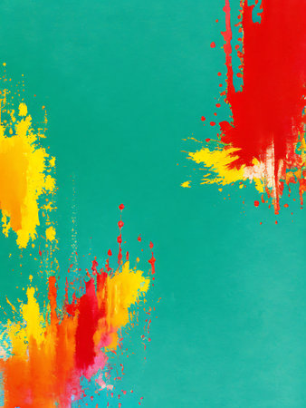 Abstract watercolor background with colorful spots. Hand-drawn illustration.
