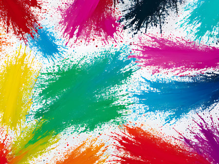 Abstract watercolor background with colorful spots. Hand-drawn illustration.