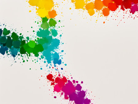 Abstract watercolor background with colorful spots. Hand-drawn illustration.