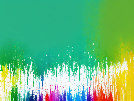 Abstract background with multi-colored paint splatter