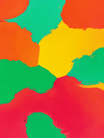 Abstract background with multi-colored paint splatter