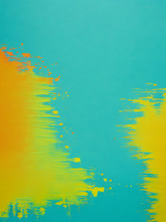 Abstract watercolor background with splashes and blots in rainbow colors