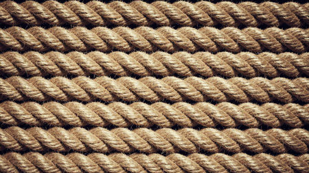 rope background texture, close up of a rope with knots.