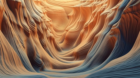 Mystical cave formations. Fantasy concept, Illustration painting. Digital art.の写真素材