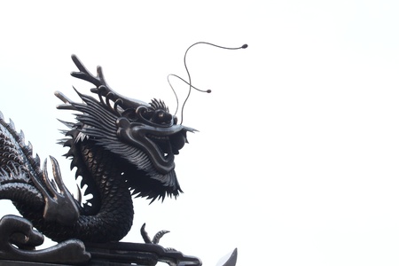 The Sculpture metal of dragonの写真素材