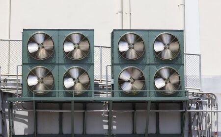 big fans and Industrial compressor unit of air conditionerの写真素材