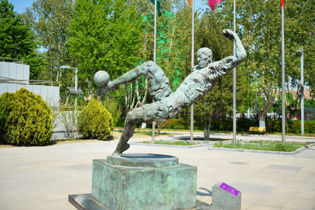 April 20, 2021, Beijing: Tsinghua University campus scenery.のeditorial素材