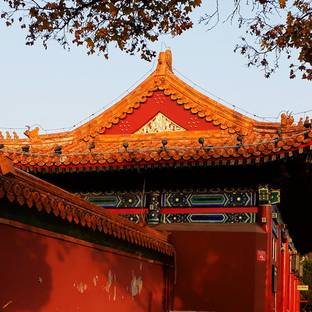 November 06, 2020, Beijing: Jingshan Park with autumn scenery.のeditorial素材