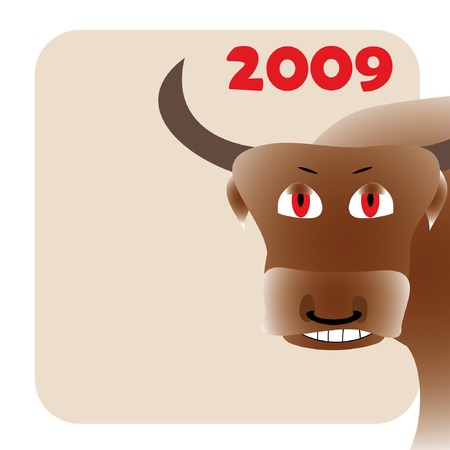 New year frame with bullのイラスト素材