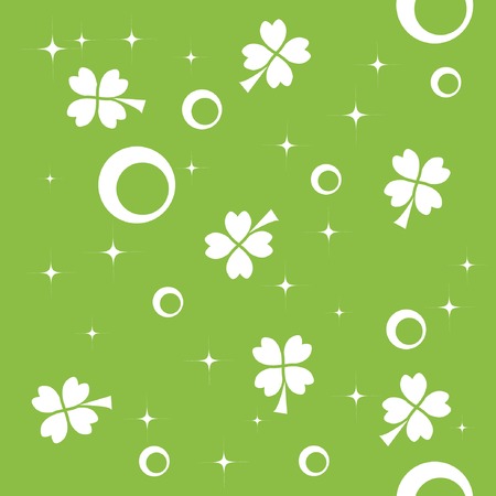 Seamless pattern with quatrefoils for St. Patrick's Dayのイラスト素材