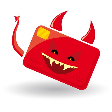 Credit card is evilのイラスト素材