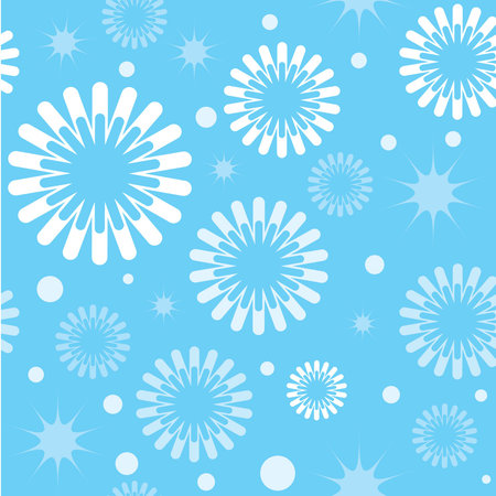 Winter blizzard, seamless background for your design. Vector illustrationのイラスト素材
