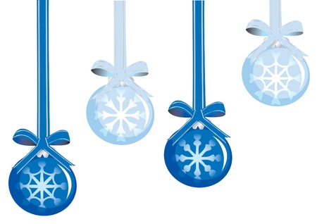 Christmas and New Year's background with decorations. Vector illustration for your design.のイラスト素材