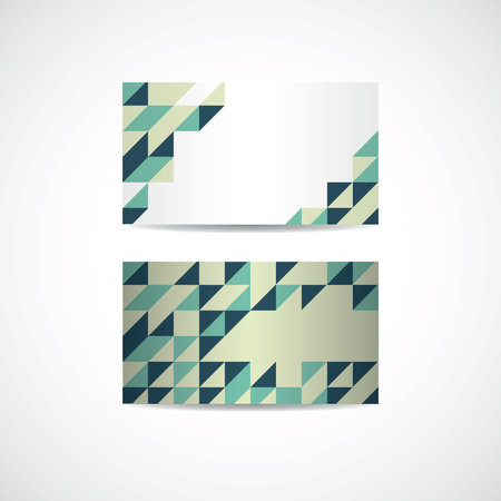 Business card templateのイラスト素材