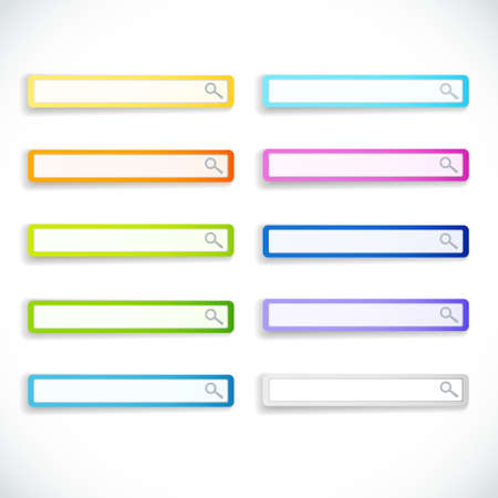 Set of color search barsのイラスト素材