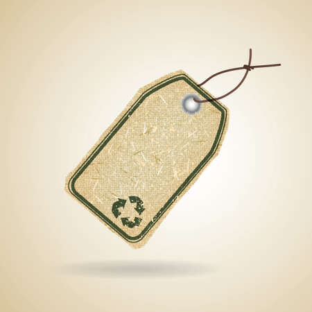Eco recycle tagのイラスト素材