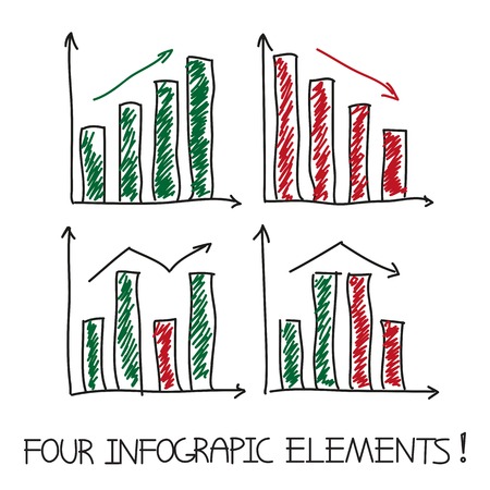 Set of our infographic elementsのイラスト素材