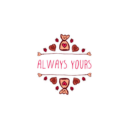 Saint Valentine\'s day greeting card. のイラスト素材