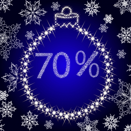 Card With Christmas Balls From Stars  Vectorのイラスト素材