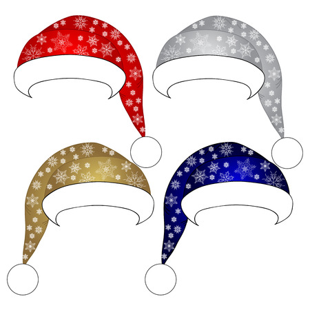 Santa Claus hat, vectorのイラスト素材