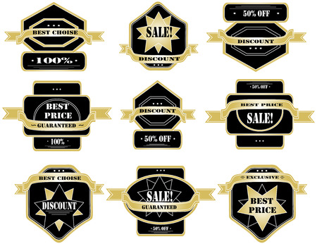 Set of label  Vectorのイラスト素材