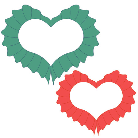 Happy Valentines day card with heart  Vectorのイラスト素材