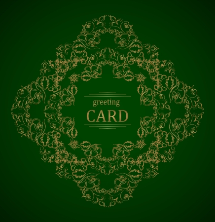 Elegant ornate background with lace seamless ornament for invitations, greeting card, menuのイラスト素材