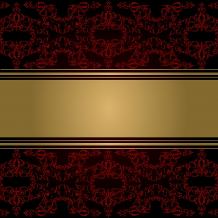 Vector seamless border in Victorian style. Element for design.のイラスト素材