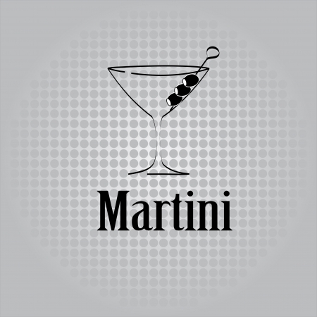 Martini glass design menu backgroundのイラスト素材