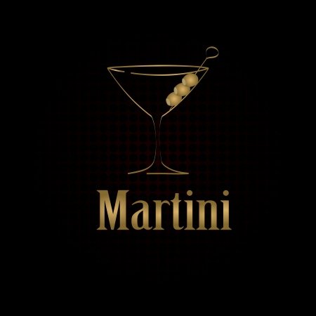 Martini glass design menu backgroundのイラスト素材