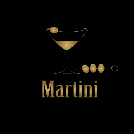 Martini glass design menu backgroundのイラスト素材