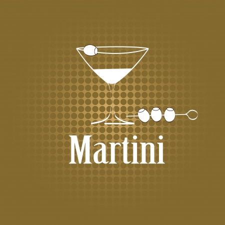 Martini glass design menu backgroundのイラスト素材