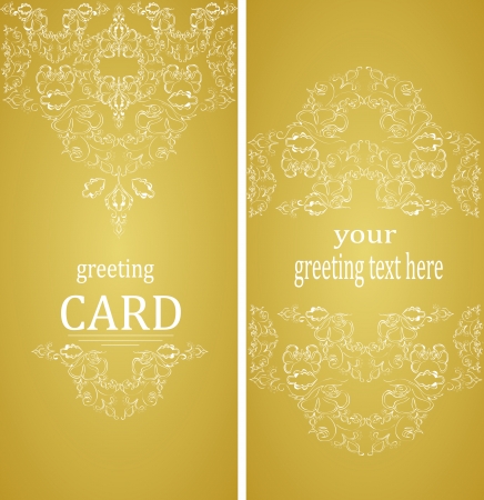 Vintage greeting cards in Victorian styleのイラスト素材