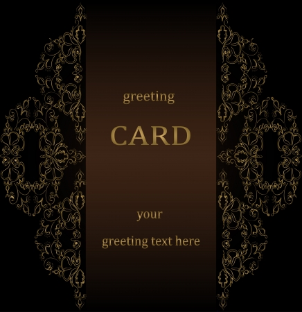 Vintage greeting cards in Victorian style  Vectorのイラスト素材