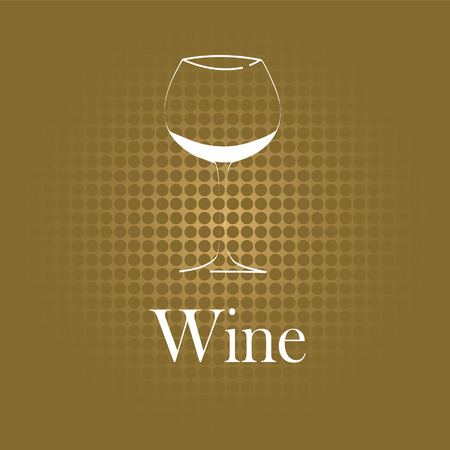 wine glass concept menu designのイラスト素材