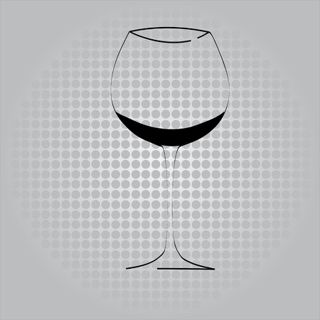 wine glass concept menu designのイラスト素材