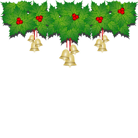 Greting card. Christmas wreath. Vectorのイラスト素材