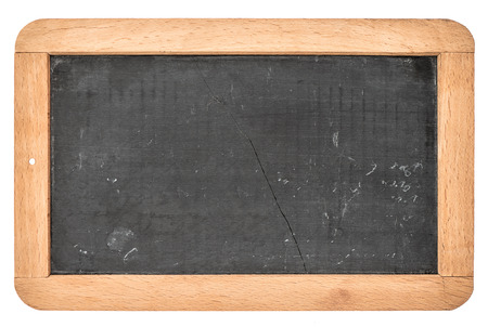 vintage blackboard with wooden frame isolated on white background  chalkboard with place for your textの写真素材