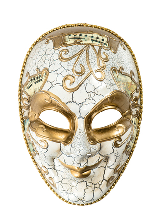 Carnival mask harlequin isolated on white background. Mardi gras.の写真素材