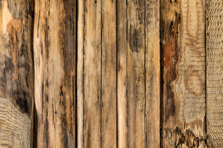 Wooden background. Wood texture. Brown rustic weathered surface