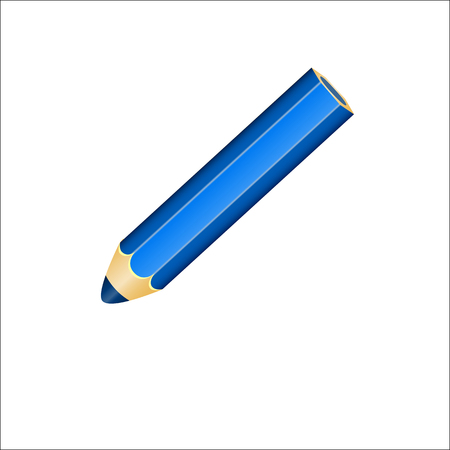 Blue Pencil iconの写真素材