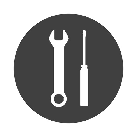 setting icon wrench screwdriverのイラスト素材
