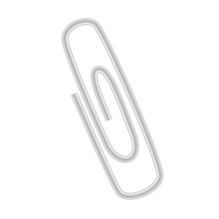 Metal clip. Isolated office objectのイラスト素材