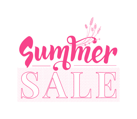 Summer sale banner template. Design with textのイラスト素材