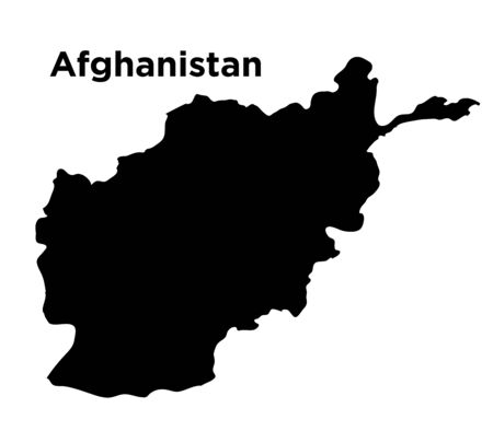 High detailed vector map - Afghanistan.のイラスト素材